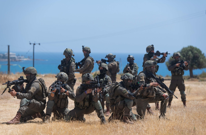  IDF TROOPS in Cyprus this week simulate a military campaign deep inside Lebanese territory against Hezbollah. (credit: IDF SPOKESMAN’S UNIT)