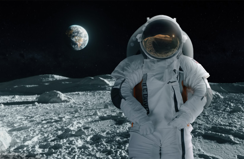  The next-generation spacesuit being designed by Collins Aerospace and partners ILC Dover and Oceaneering as part of a NASA contract awarded in June 2022. (credit: COLLINS AEROSPACE/TNS)