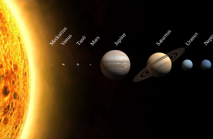  The solar system. (photo credit: Wikimedia Commons)