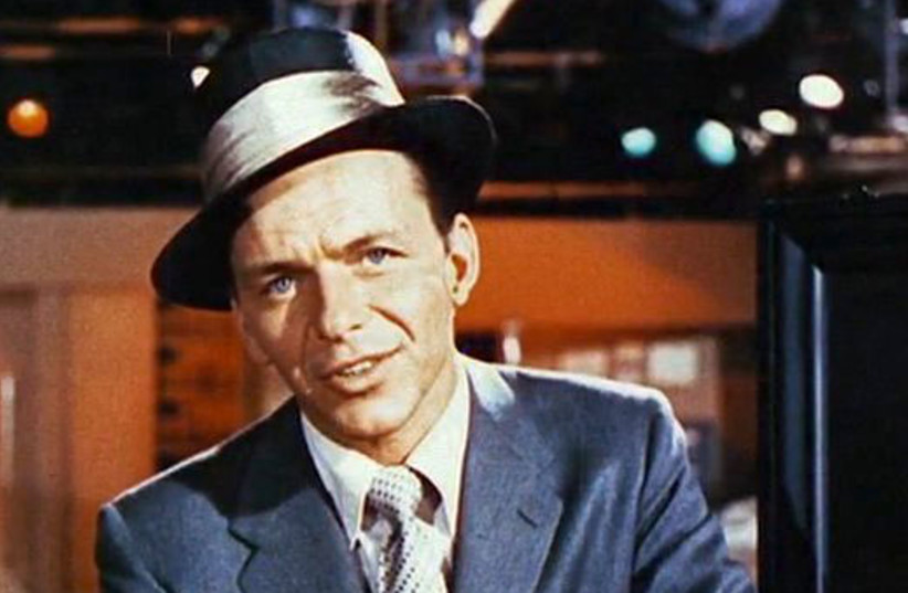 Screenshot of Frank Sinatra from the trailer for the film Pal Joey, 1957 (credit: COLUMBIA PICTURES CORPORATION/PUBLIC DOMAIN/VIA WIKIMEDIA COMMONS)