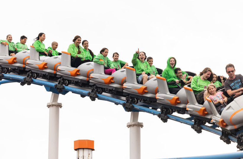 FLYING HIGH with the 26th Zichron Menachem summer camp.