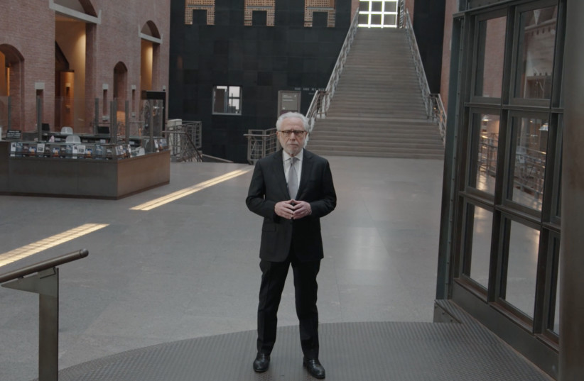 CNN anchor Wolf Blitzer tours the US Holocaust Memorial Museum in Washington, DC, for a special airing on the network, Aug. 26, 2022.