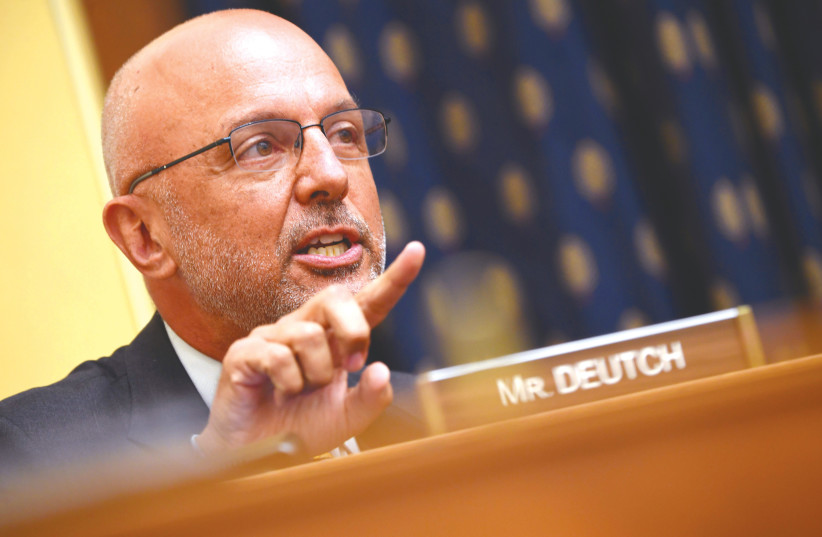 TED DEUTCH during a House Committee on Foreign Affairs hearing in 2020. As the American Jewish Committee’s next CEO, he will be facing a new set of challenges.  (credit: KEVIN DIETSCH/REUTERS)