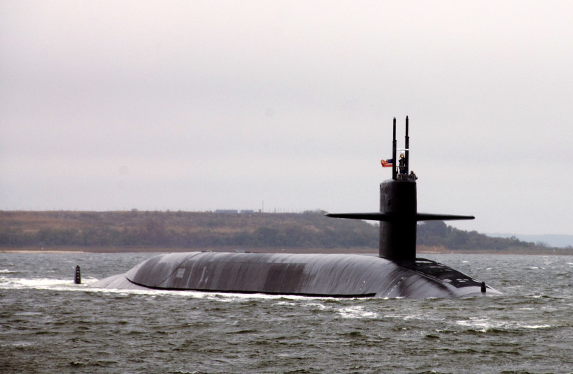   The Ohio-class ballistic-missile submarine USS West Virginia (SSBN 736) departs Naval Submarine Base Kings Bay, Ga. (credit: MC1 James Kimber/US Navy)