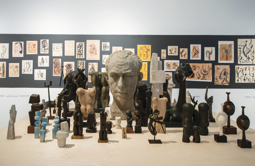  DISPLAY IMAGES of the exhibition ‘Primary sources: Activating the archives of Israeli Arts’ at the Genia Schreiber University Gallery. (credit: ELAD SARIG)