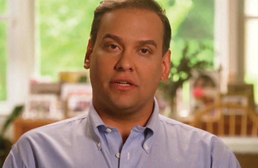 US REPRESENTATIVE-Elect George Santos appears in an undated still image from a political campaign video.