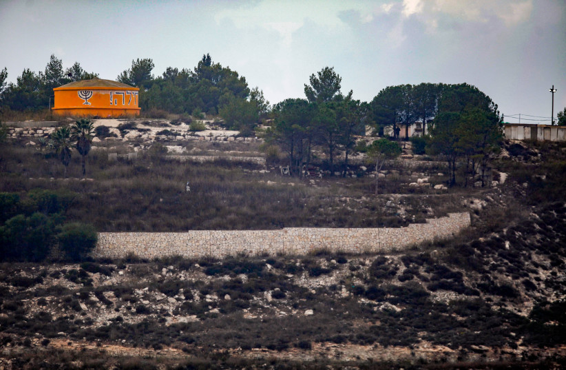 View of the unauthorized outpost of Homesh in the West Bank on November 17, 2022. (credit: NASSER ISHTAYEH/FLASH90)