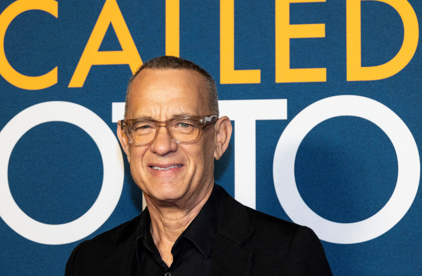  Actor Tom Hanks attends the Photo Call for ''A Man Called Otto'' at the Academy Museum of Motion Pictures in Los Angeles, California, U.S., December 5, 2022 (photo credit: REUTERS/AUDE GUERRUCCI)