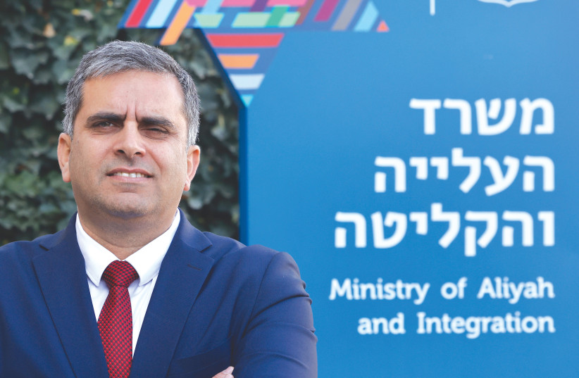  ALIYAH AND INTEGRATION Minister Ofir Sofer (credit: MARC ISRAEL SELLEM/THE JERUSALEM POST)
