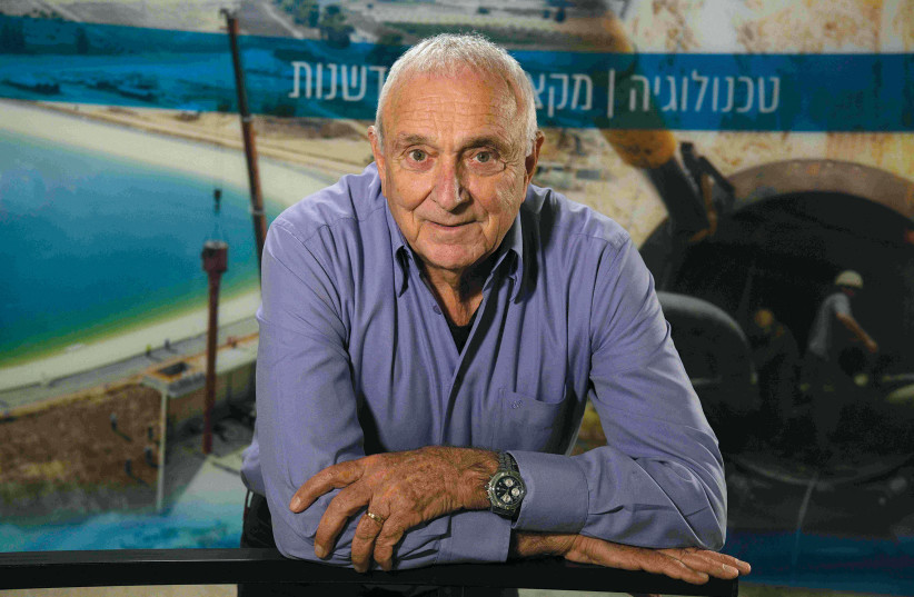   Yitzhak Aharonovich, chairman of the Mekorot National Water Company (credit: REUVEN CASTRO/MAARIV)