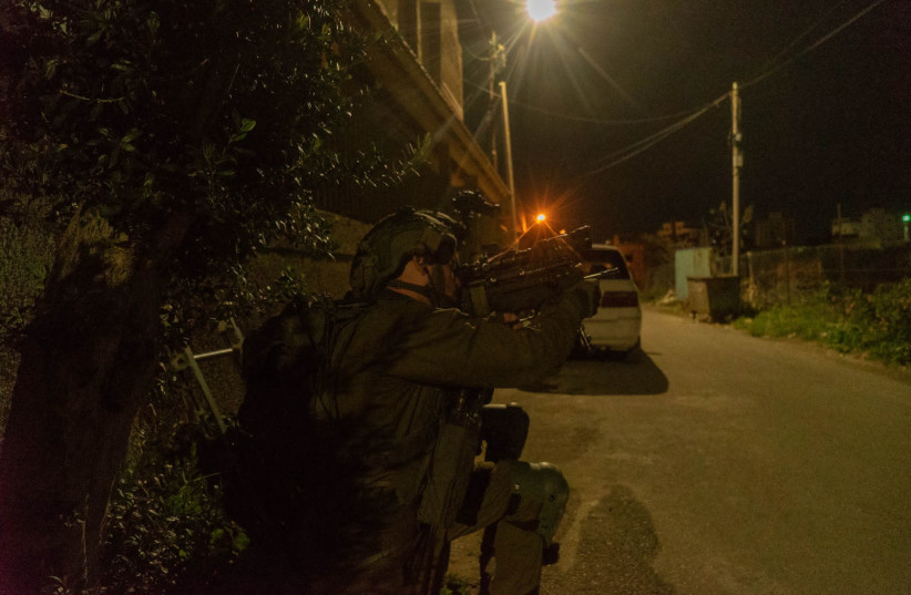  IDF troops are viewed operating across the West Bank as section of Operation Destroy the Wave on March 11, 2023 (list credit: IDF SPOKESPERSON'S UNIT)