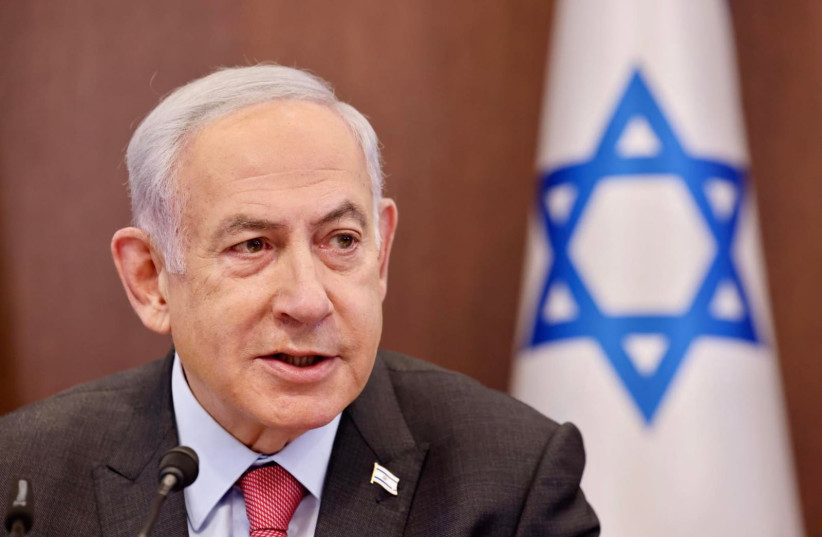  Prime Minister Benjamin Netanyahu talks about the strikes and protests against the judicial reform (photo credit: MARC ISRAEL SELLEM/THE JERUSALEM POST)