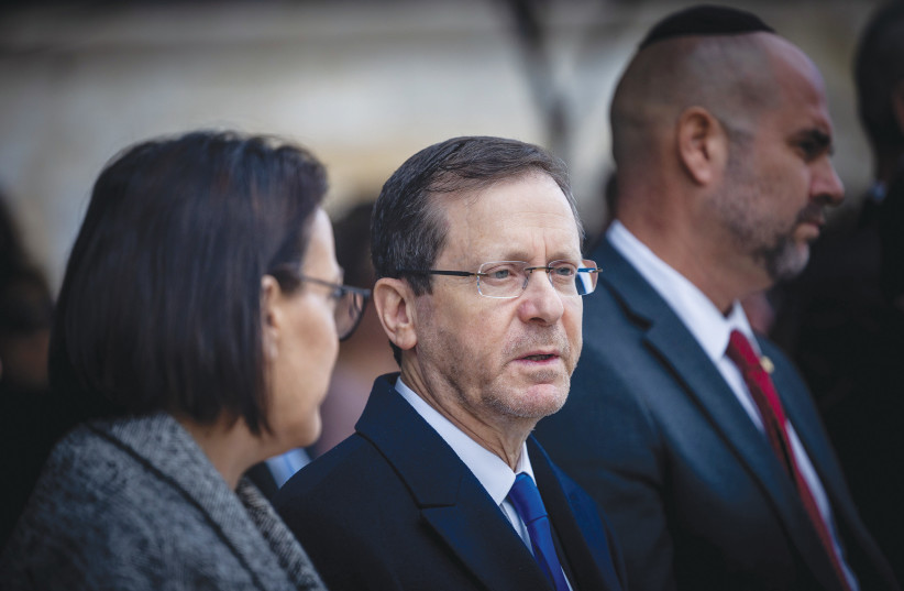  PRESIDENT ISAAC Herzog’s outline does offer changes that the coalition can welcome, adding balance between the authorities and significantly weakening judicial activism, say the writers. (photo credit: YONATAN SINDEL/FLASH90)