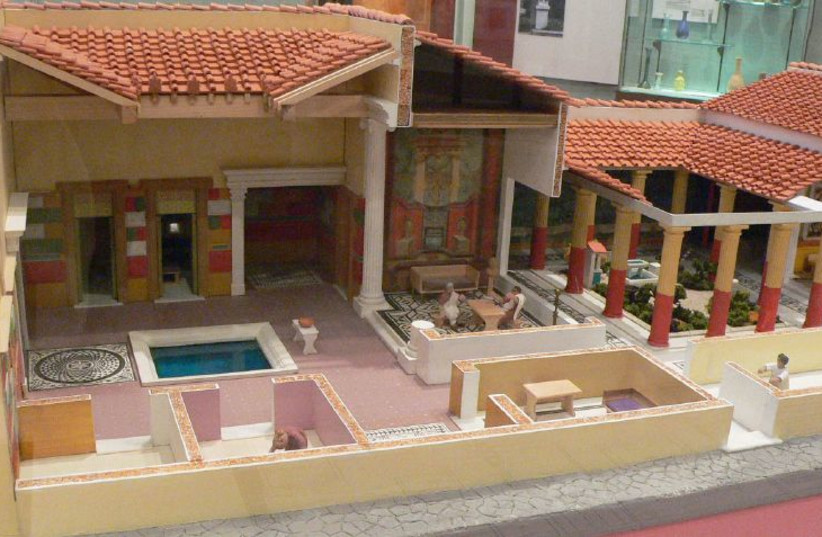  Roman villa model (photo credit: FLICKR)