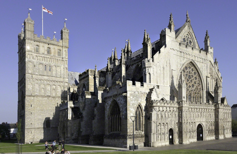  The Exeter Cathedral (Illustrative). (photo credit: Wikimedia Commons)