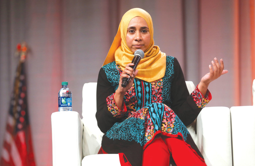  CAIR SAN FRANCISCO Executive Director Zahra Billoo called on Muslims to ‘pay attention’ to ‘Zionist synagogues’ and several pro-Israel Jewish organizations. (photo credit: REBECCA COOK/REUTERS)