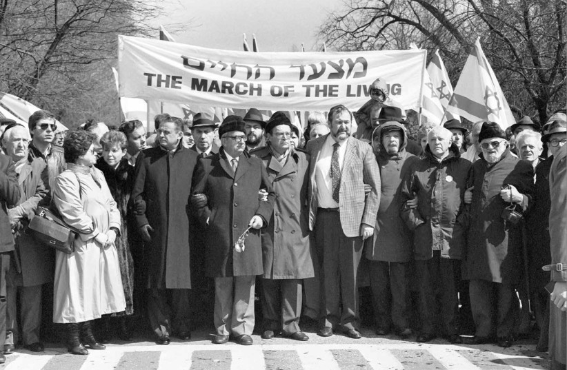  The first March of the Living in 1988  (photo credit: MOSHE MILNER)