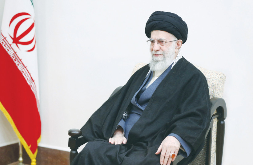  AYATOLLAH ALI Khamenei regularly refers to Israel as a cancerous tumor in the Middle East that must be removed. (photo credit: Office of the Iranian Supreme Leader/West Asia News Agency/Reuters)