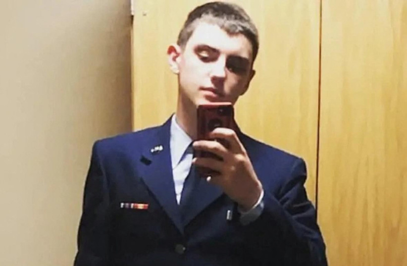  An undated picture shows Jack Douglas Teixeira, a 21-year-old member of the US Air National Guard, who was arrested by the FBI, over his alleged involvement in leaks online of classified documents, posing for a selfie at an unidentified location. (photo credit: SOCIAL MEDIA WEBSITE/VIA REUTERS)
