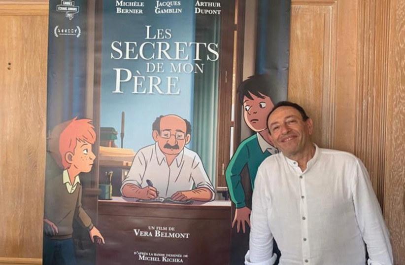  MICHEL KICHKA and scenes from the movie adaptation of his graphic novel, ‘My Father’s Secrets.' (photo credit: FILMHOUSE)