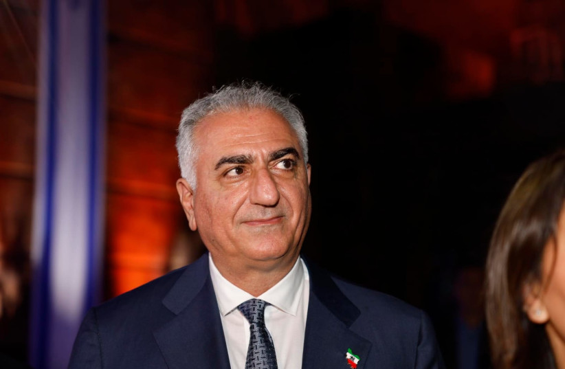   Reza Pahlavi, Crown Prince and son of the late Mohammad Reza Shah of Iran, attending the Holocaust Remembrance Ceremony 2023 in Yad VaShem.  (credit: MARC ISRAEL SELLEM)