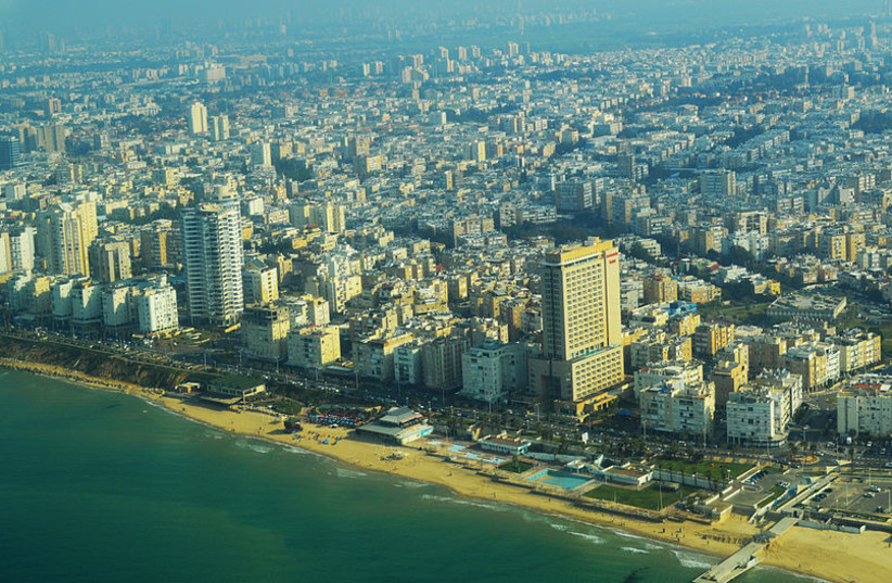  An aerial view of the Israeli city of Bat Yam. (photo credit: Wikimedia Commons)