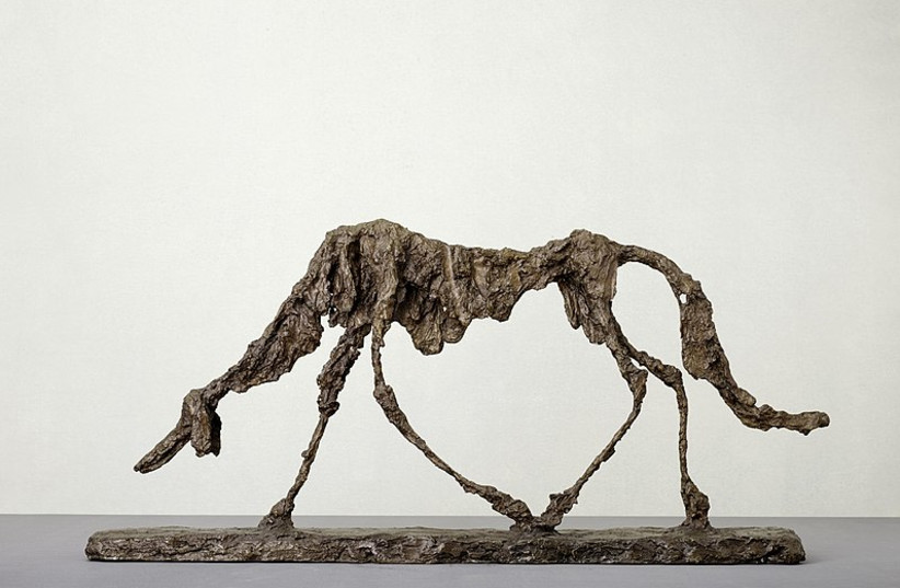  Alberto Giacometti, Le Chien (Der Hund), 1951. (photo credit: Wikimedia Commons)