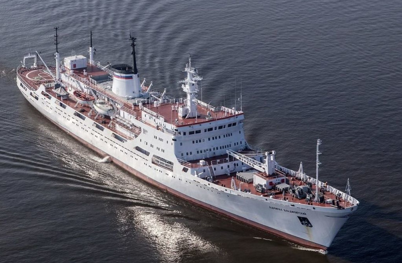  The Admiral Vladimirsky, a Russian ship accused of spying on Nordic countries. (photo credit: Wikimedia Commons)