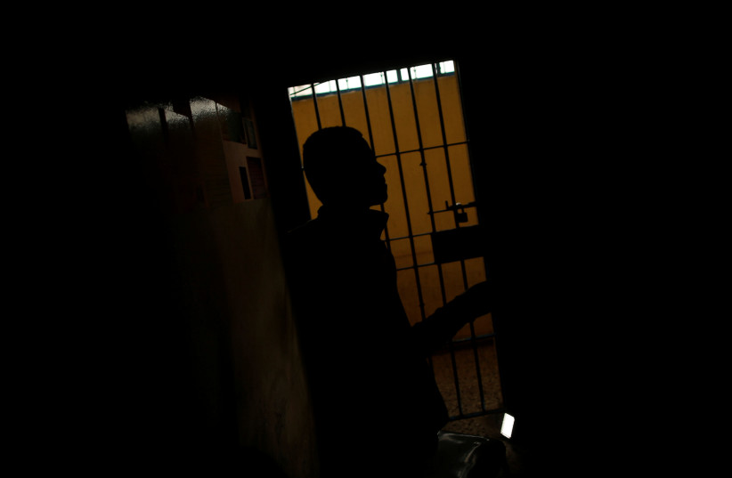  A drug addict attends an interview with Reuters at a Hamas-run prison in Gaza City March 1, 2017. Picture taken March 1, 2017.  (credit: REUTERS/MOHAMMED SALEM)