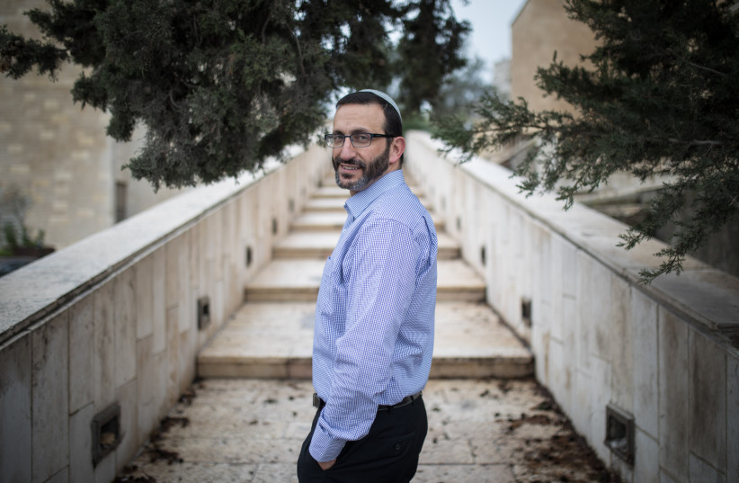  Portrait of Rabbi Doron Peretz, head of World Mizrachi. January 25, 2018 (credit: HADAS PARUSH/FLASH90)