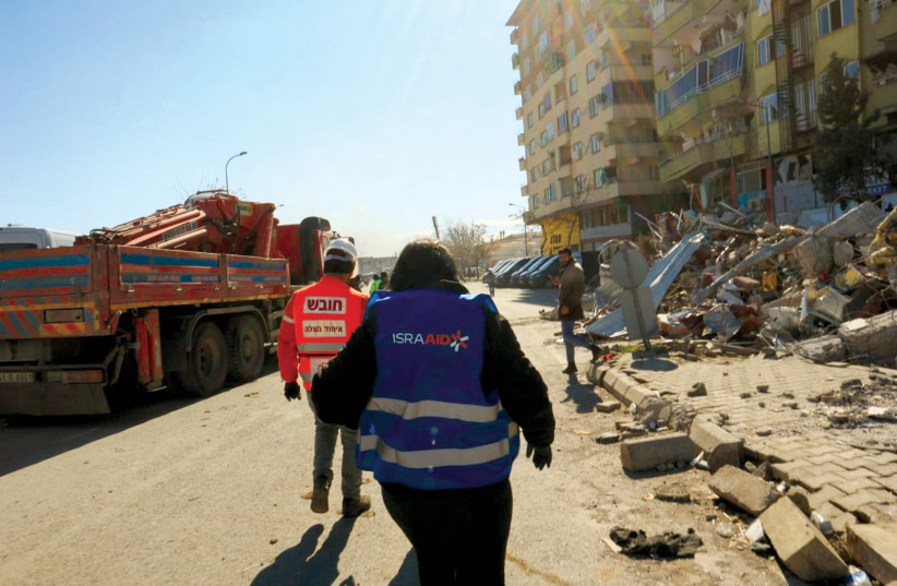  An IsraAID delegation was dispatched to Turkey within hours of the devastating earthquake that struck in February 2023. (photo credit: SCHACHAR MAY)