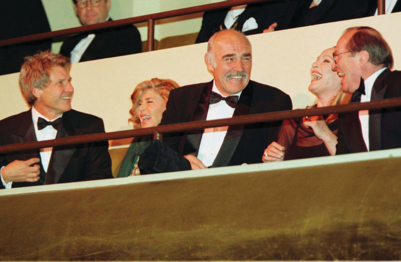  FILM STAR Sean Connery (C), best known for his portrayal of Ian Fleming’s James Bond, at Lincoln Center in New York, 1997. Reilly may have been an inspiration for the Bond character. (photo credit: REUTERS)