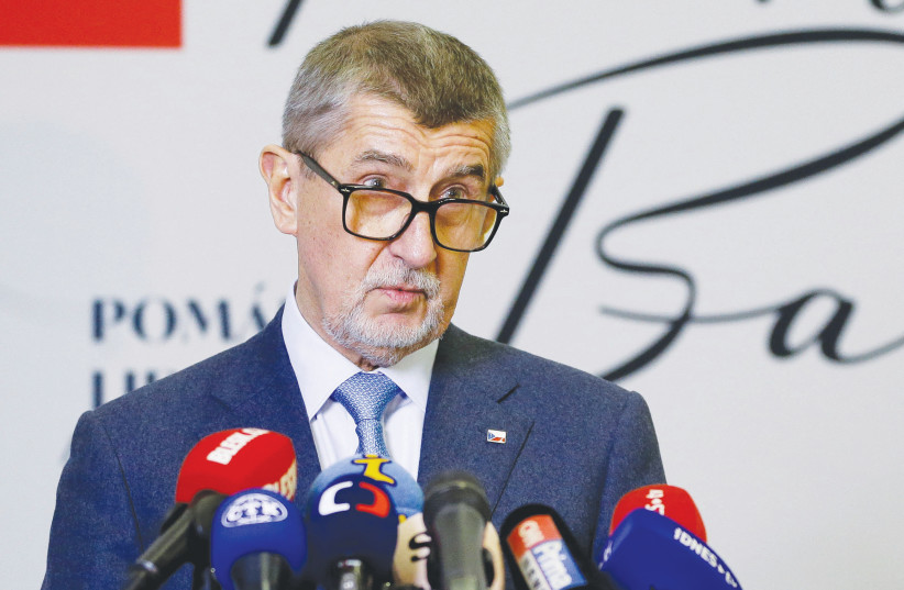  FORMER CZECH prime minister Andrej Babis: Czech civil society conducted a determined and successful campaign against democratic backsliding. (photo credit: DAVID W CERNY/REUTERS)