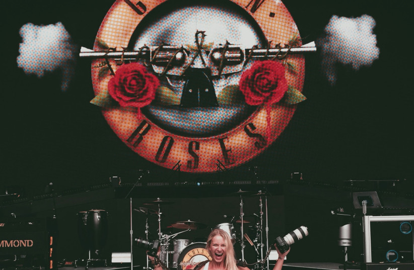  KATARINA BENZOVA in front of the lens with Guns N’ Roses. (credit: KATARINA BENZOVA)