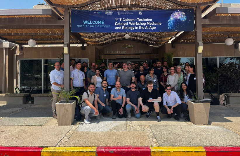 Researchers at the T-Cairem-Technion Catalyst Workshop Medicine and Biology in the AI Age in Ein Gedi. (photo credit: TECHNION-ISRAEL INSTITUTE OF TECHNOLOGY)