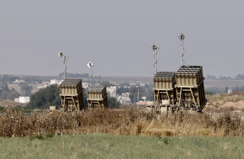  The Iron Dome anti-missile system stands ready on the border with Gaza amid Operation Shield and Arrow, May 11, 2023. (credit: MARC ISRAEL SELLEM/THE JERUSALEM POST)