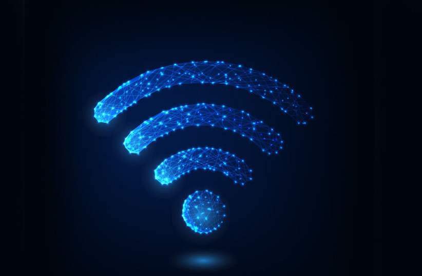  Image shown of a WiFi signal (Illustrative) (photo credit: WIKIMEDIA)