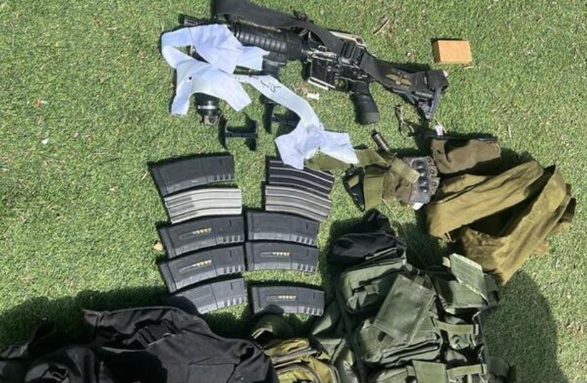 Weapons confiscated during raid on Balata refugee camp in Nablus, May 5 2023. (credit: IDF SPOKESPERSON UNIT)