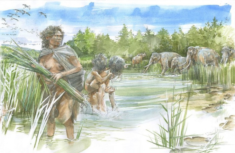  This is how it might have looked in Schöningen about 300,000 years ago. (credit: UNIVERSITY OF TÜBINGEN)
