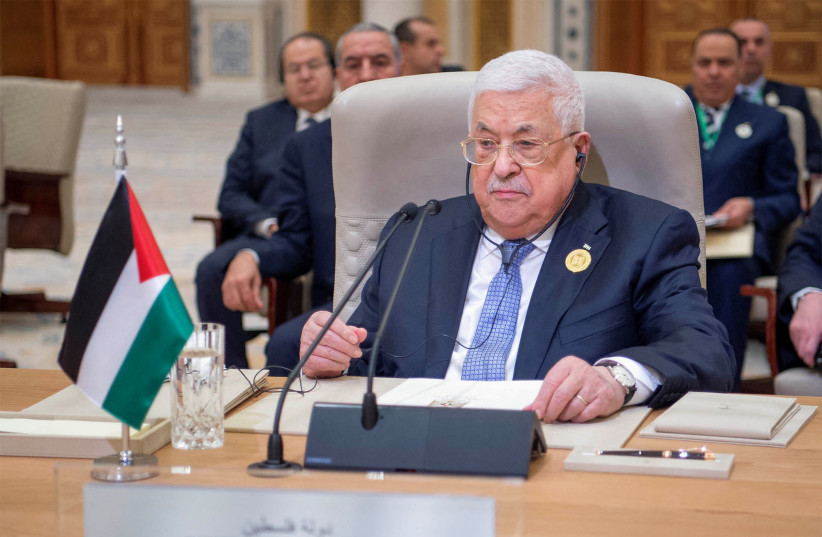  Palestinian President Mahmoud Abbas attends the China-Arab summit in Riyadh, Saudi Arabia December 9, 2022.  (credit: SAUDI PRESS AGENCY/HANDOUT VIA REUTERS)