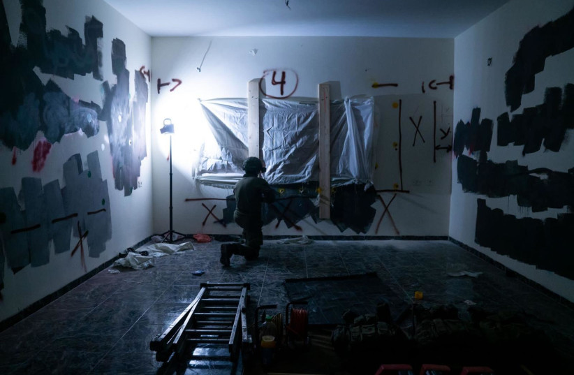  IDF soldiers demolish the home of the terrorist who conducted a shooting attack on Dizengoff Street. May 23, 2023 (credit: IDF SPOKESPERSON'S UNIT)