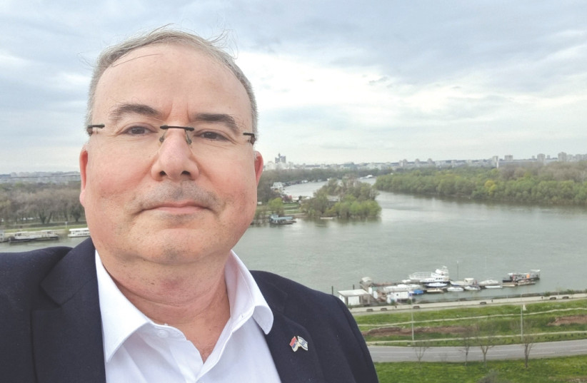  THE WRITER poses at the confluence of the Sava and Danube rivers. ‘Occupancy and statistics in general are quite favorable regarding tourism to Serbia from all over the world,’ he says.  (credit: Courtesy of Alexander Nikolic)