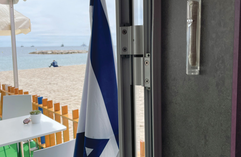 THE ISRAEL booth at the Cannes Film Market.