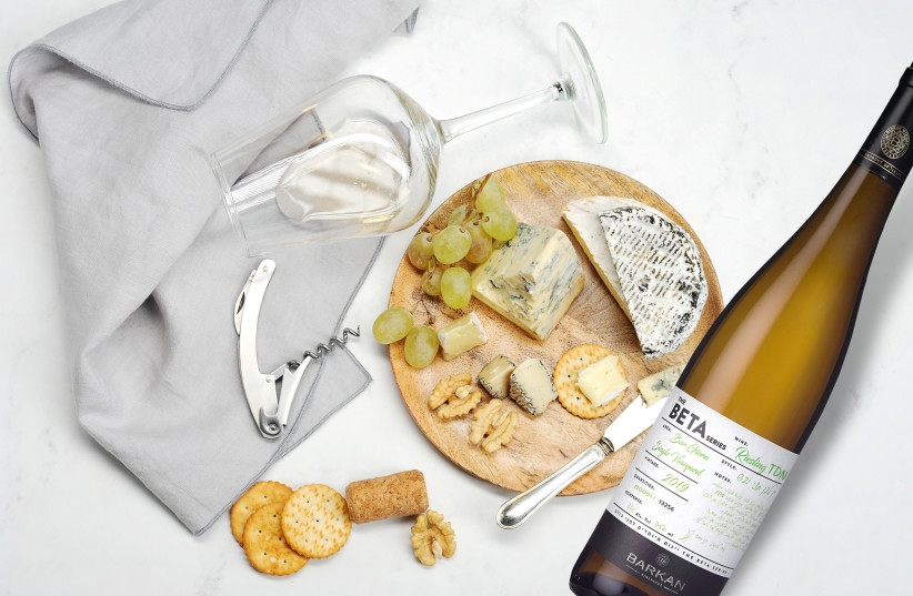  BARKAN Beta Riesling will pair well with cheese.  (credit: BARKAN WINERY)