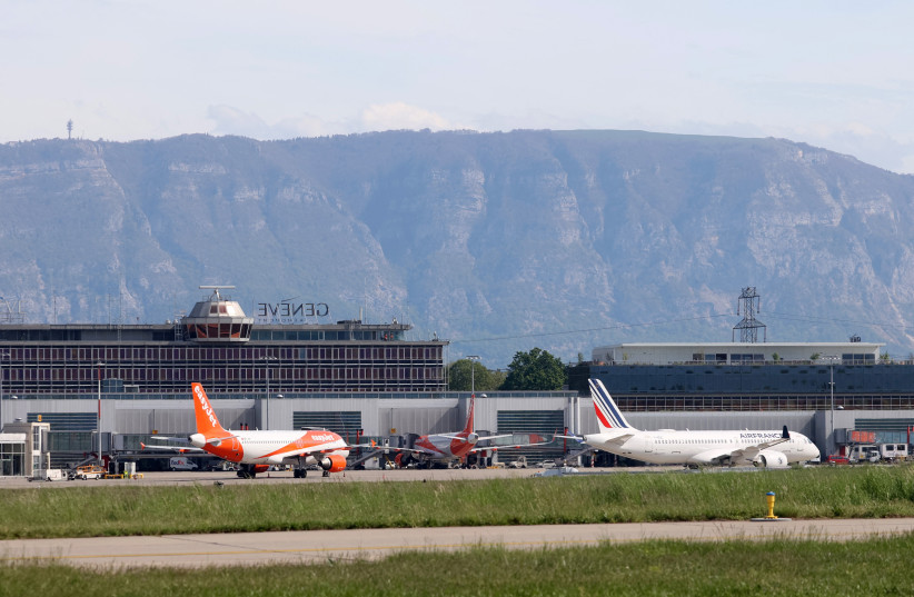 Air France and Easyjet aircrafts are seen on the tarmac of Cointrin Airport in Geneva, Switzerland, May 4, 2023. (credit: DENIS BALIBOUSE/REUTERS)