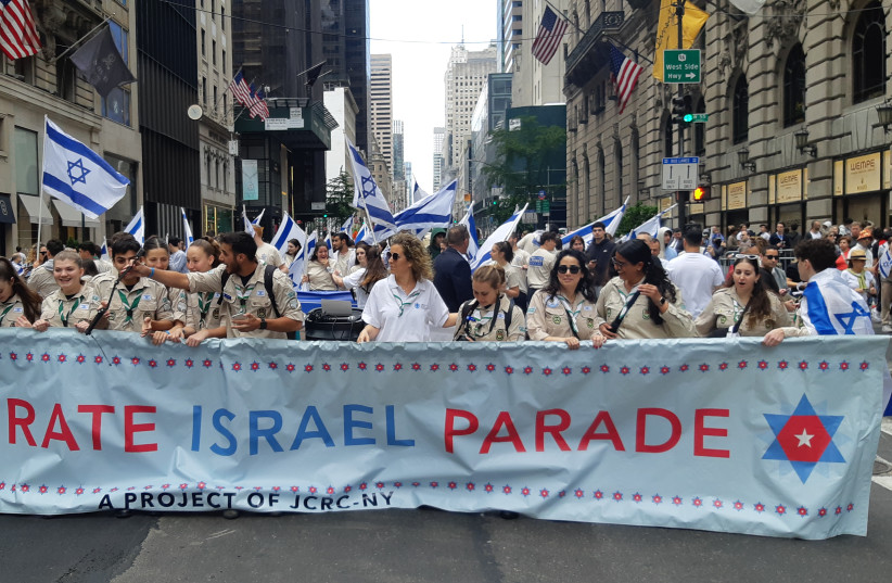  The Celebrate Israel Parade in New York City on June 4, 2023 (credit: MARC ISRAEL SELLEM/THE JERUSALEM POST)