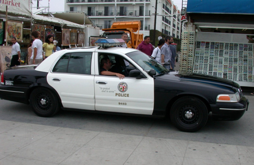 Los Angeles Police Department police car.  (credit: WIKIPEDIA COMMONS)