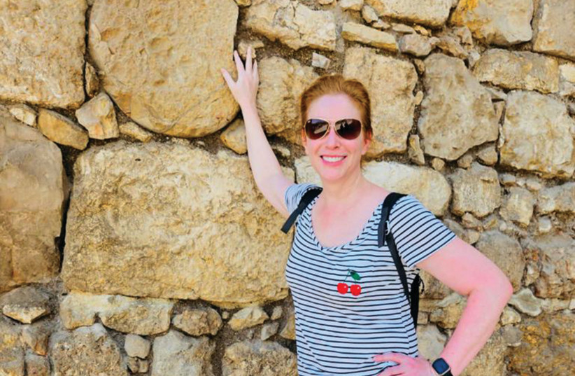  Diane Neal is seen exploring City of David in Jerusalem. (credit: Courtesy Diane Neal)