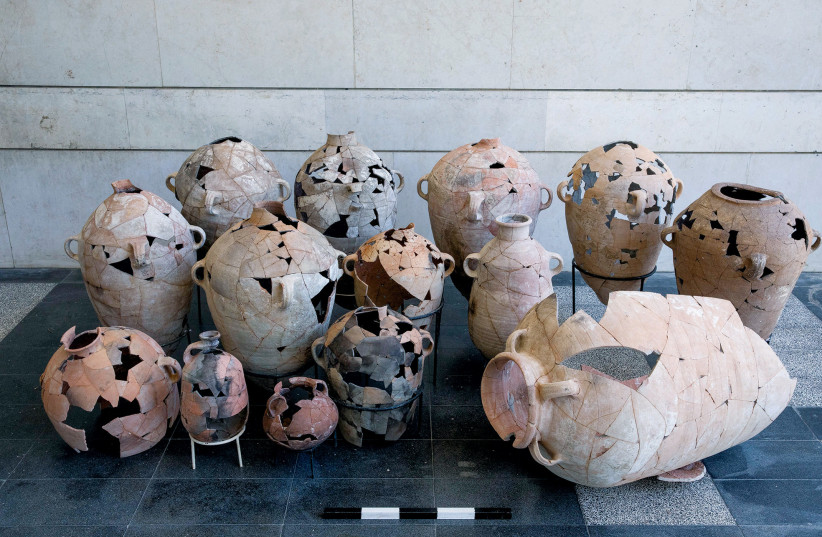  JARS AT the City of David site, reconstructed with incredible skill. (credit: Sasha Flit)