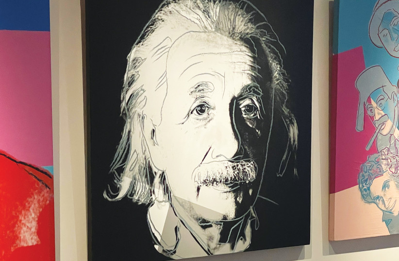  AN ALBERT EINSTEIN painting by Andy Warhol owned by the Mugrabis. (credit: Genius 100 Visions Foundation)